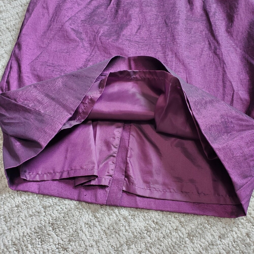 Adrianna Papell purple jeweled beaded neck special occasion dress size 8 women - Picture 6 of 11